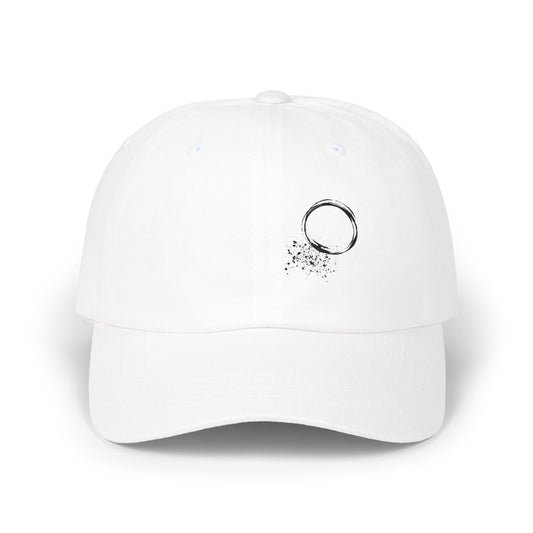 Dad Cap with Minimalist Coffee Ring Graphic — Casual Baseball Hat